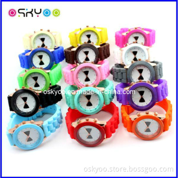 Fashion Bow Tie Silicone Kids Quartz Watches (P6600)
